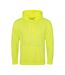 Sweat À Capuche Electric Adulte Jaune Électrique Awdis-1