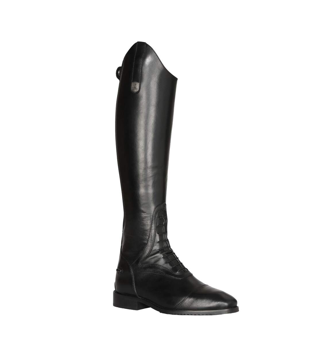 Unisex Adult Tivoli Leather Long Riding Boots Black Moretta-1
