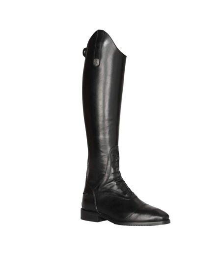 Unisex Adult Tivoli Leather Long Riding Boots Black Moretta