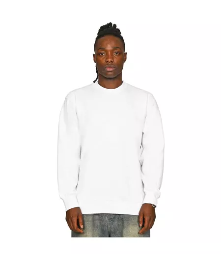 Mens Core Combed Cotton Regular Sweatshirt White Casual Classics