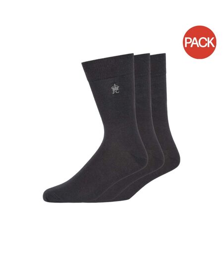 Chaussettes adulte noir / gris foncé French Connection