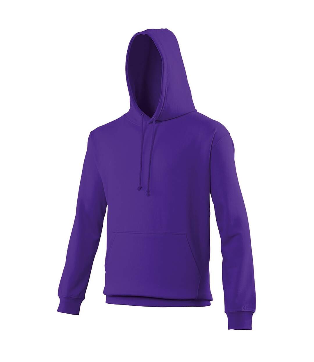 Sweat À Capuche College Adulte Violet Foncé Awdis-1