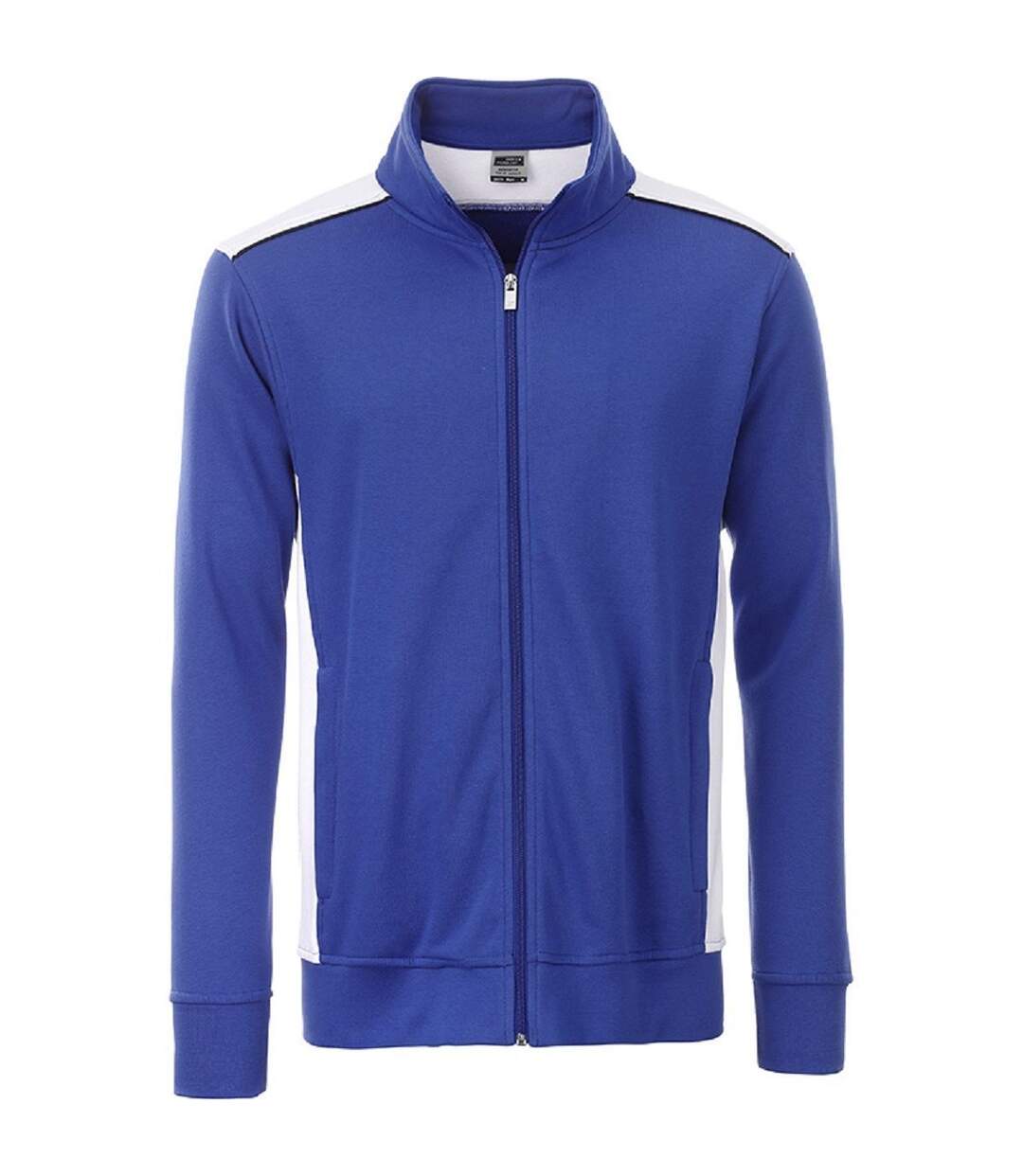 Sweat de travail zip intégral - homme - JN870 - bleu roi