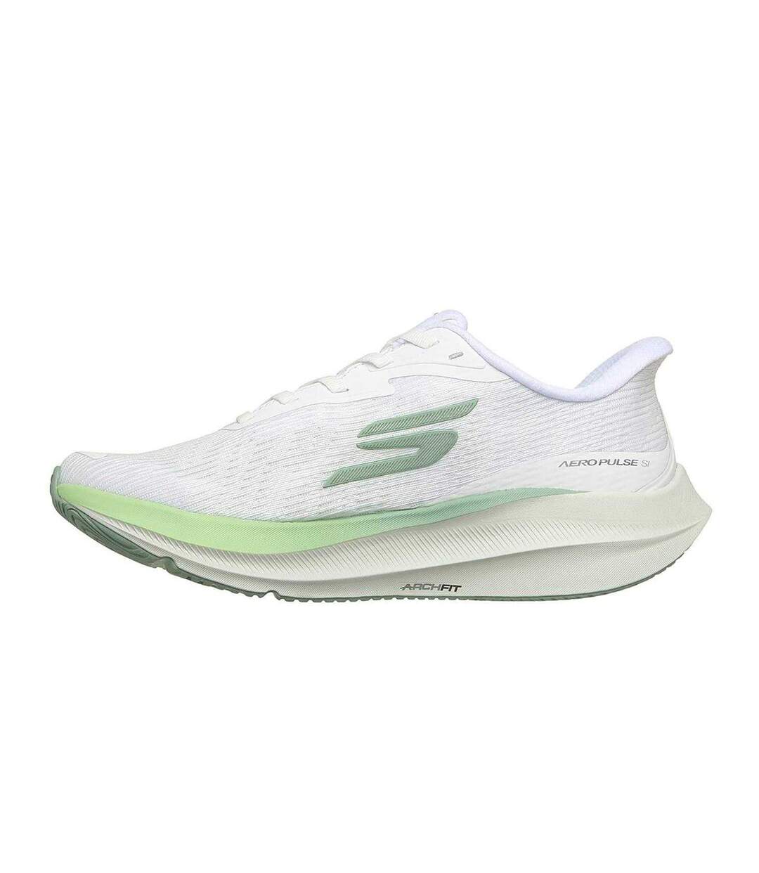 Baskets Aero Pulse Femme Blanc Vert Skechers-2