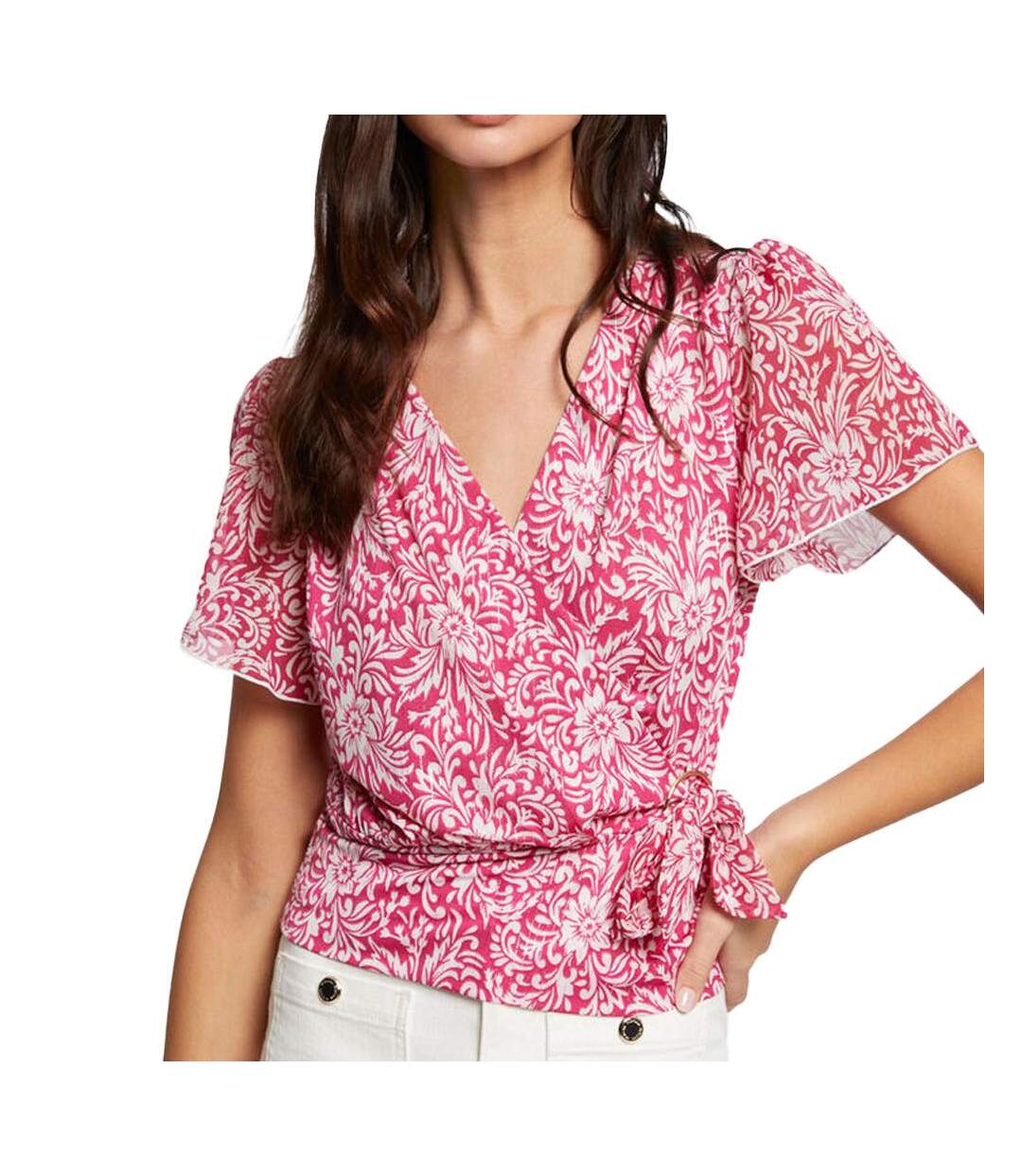 Blouse Rose/Blanche Femme Morgan DRICHIE - L-1