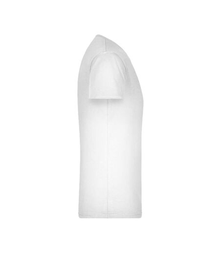 T-shirt Homme Blanc James And Nicholson