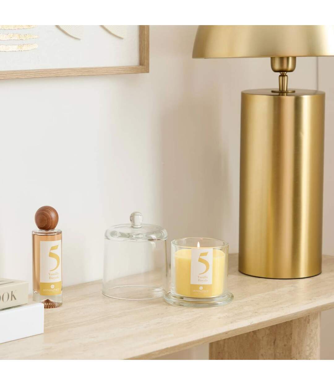 Bougie Parfumée en Verre Numia 240g Vanille Royale-2