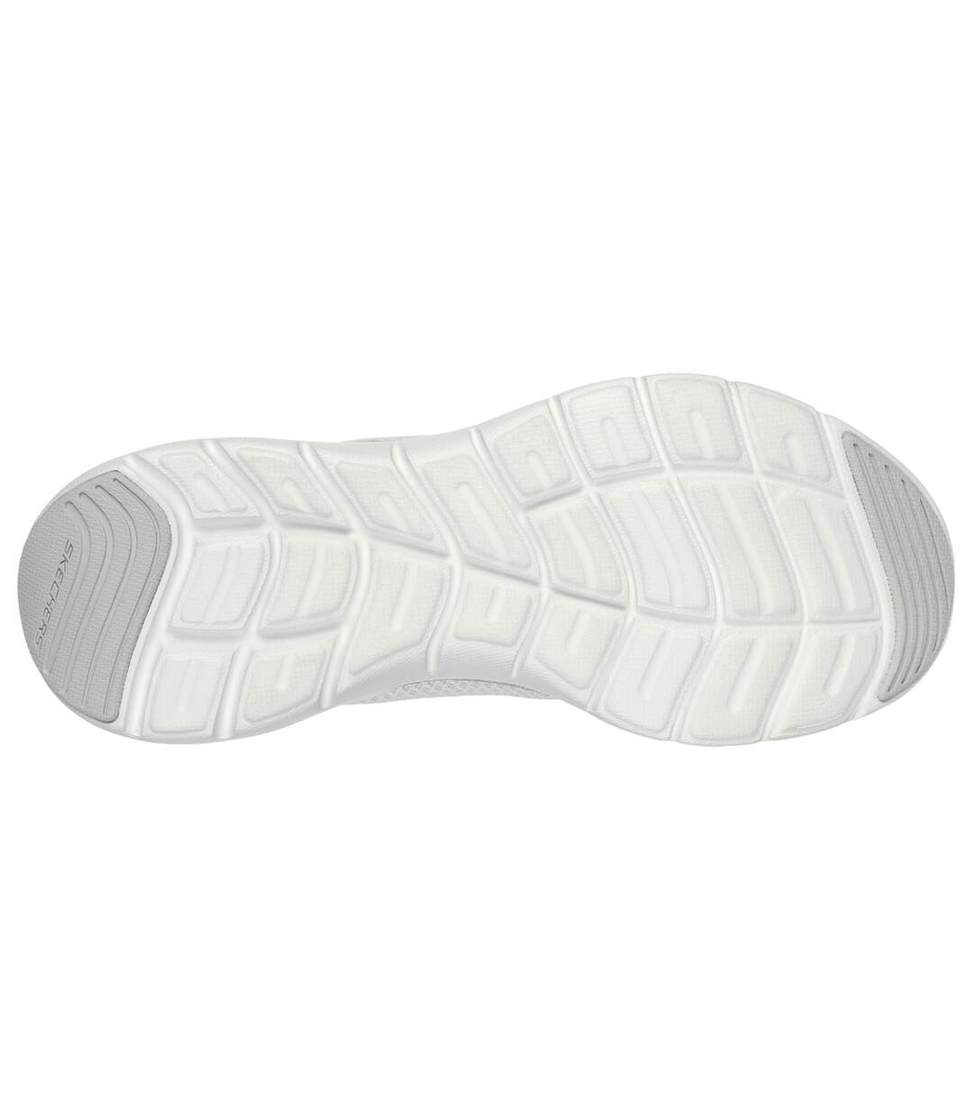 Womens/ladies flex appeal 5.0 uptake contrast trainers white/silver Skechers-4