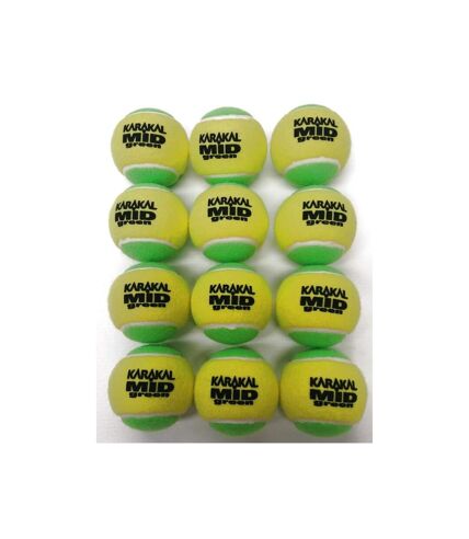 Karakal - Balles de tennis MID (Jaune / Vert) (One Size) - UTCS1619