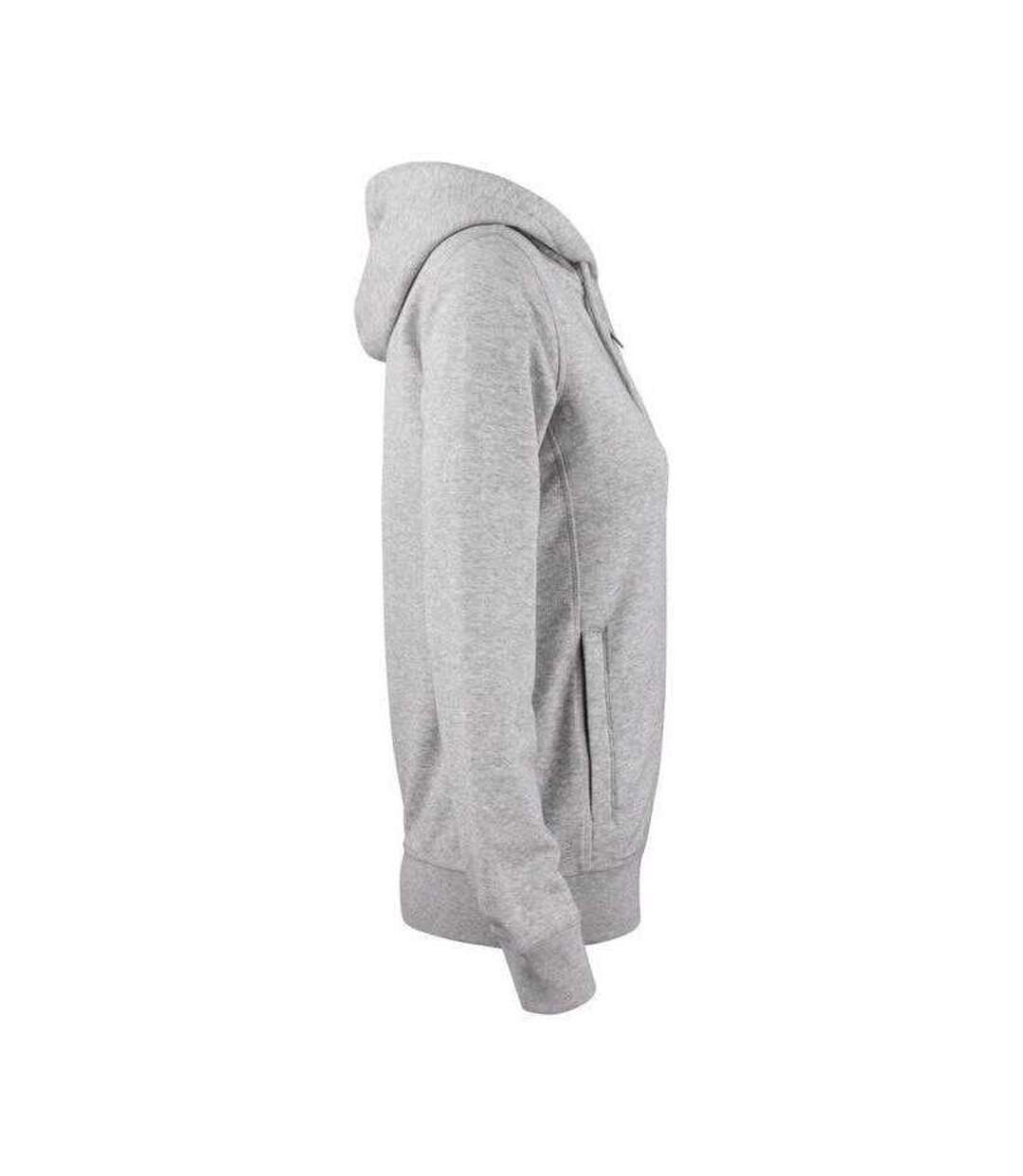 Veste À Capuche Premium Femme Gris Chiné Clique-4