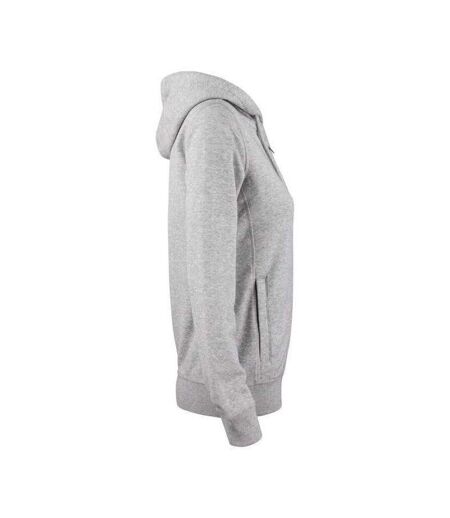 Veste À Capuche Premium Femme Gris Chiné Clique