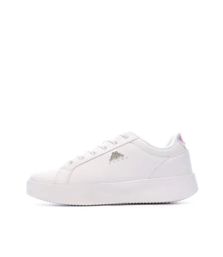 Baskets blanches/violet femme kappa amelia