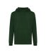 Unisex Adult Rila Recycled Cotton Lightweight Hoodie Forest Green Iqoniq-2