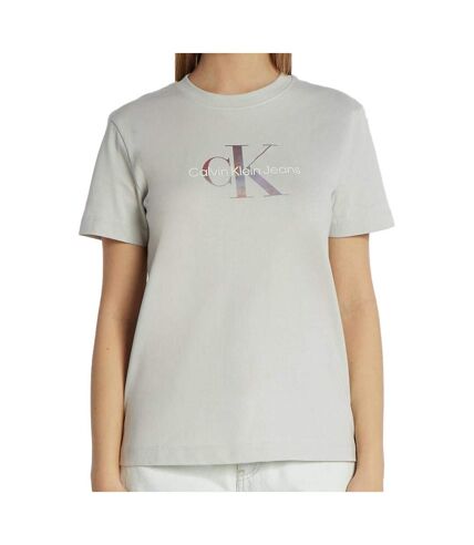 T-shirt Vert Femme Calvin Klein Jeans Diffused - M