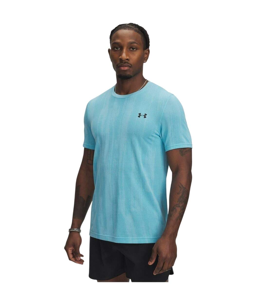 Mens Vanish Seamless T-shirt Blue Under Armour-1