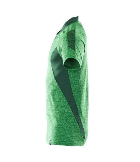 Mens Accelerate Polo Shirt Grass Green Green Mascot