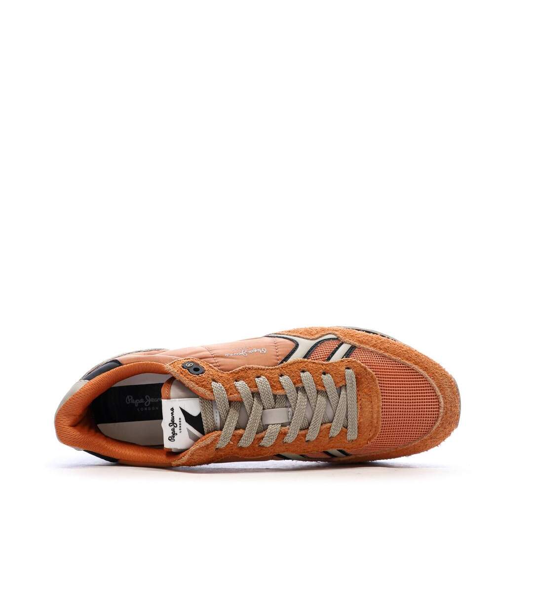 Baskets orange homme pepe jeans brit fun m-4
