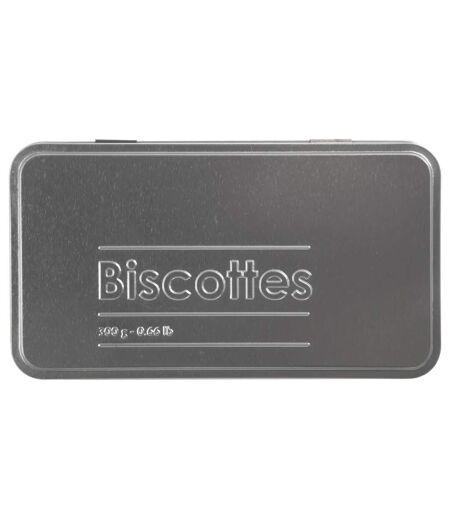Boîte à Biscottes Relief II 24cm Noir