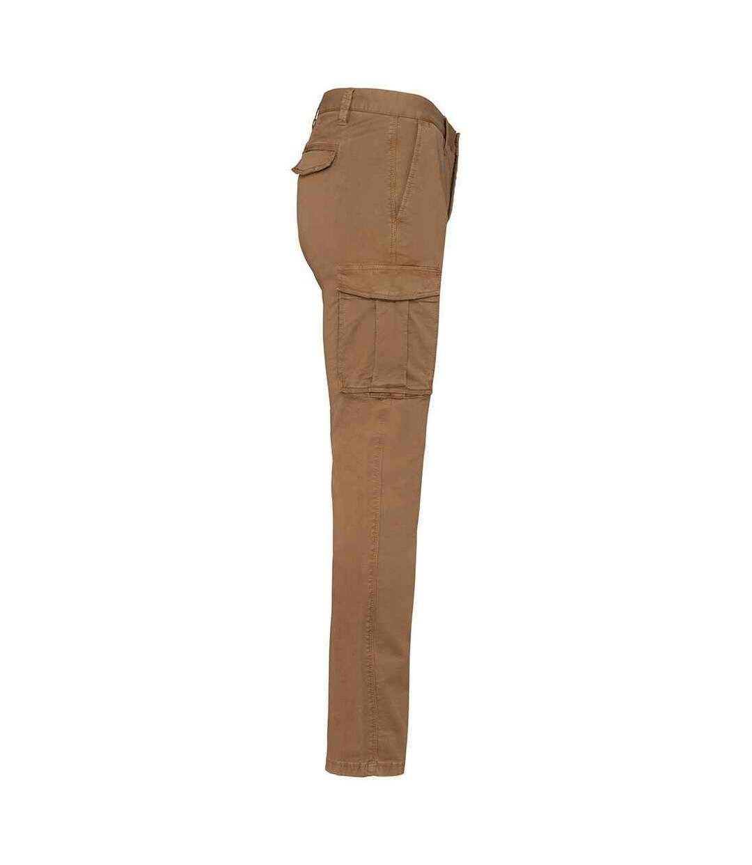 Pantalon cargo homme marron délavé Native Spirit