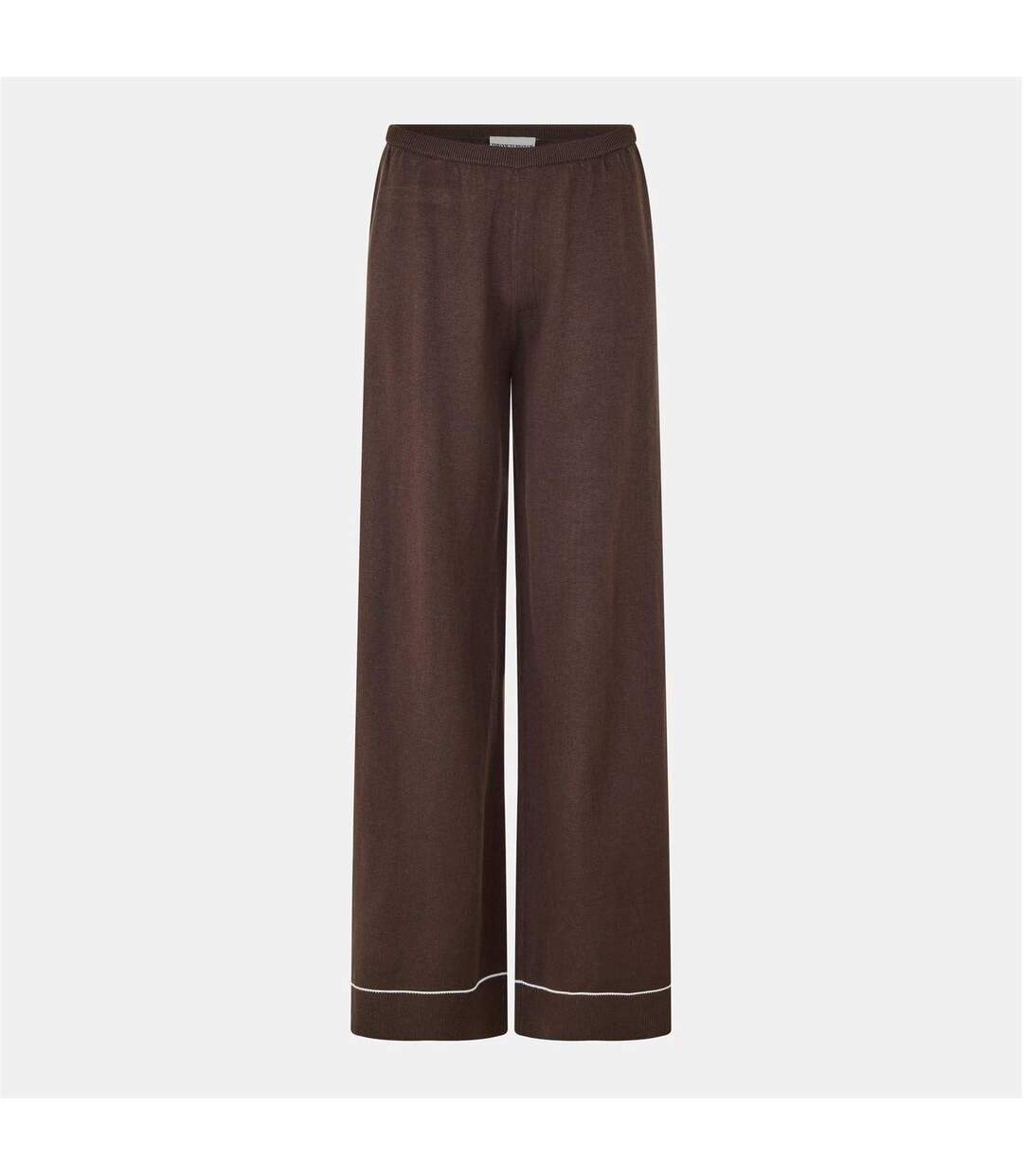 Womens/ladies Knitted Trousers Brown Couture-1