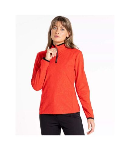 Dare 2B Womens/Ladies Half Zip Long-Sleeved Fleece Top (Volcanic Red) - UTRG8110