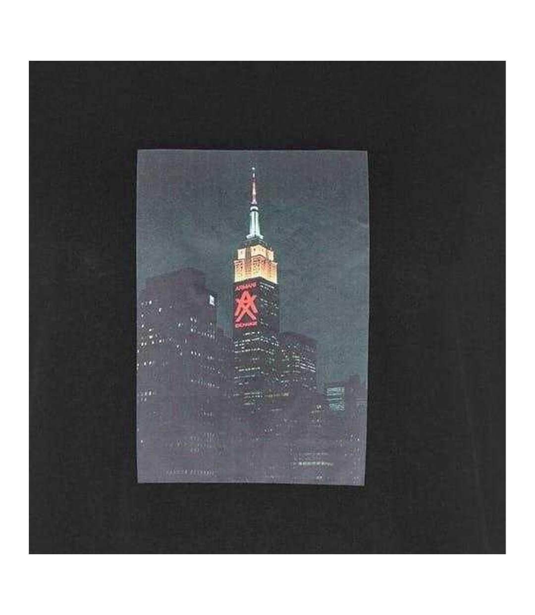 T-shirt Motif/style Ligne D´horizon Homme Noir Armani Exchange-2