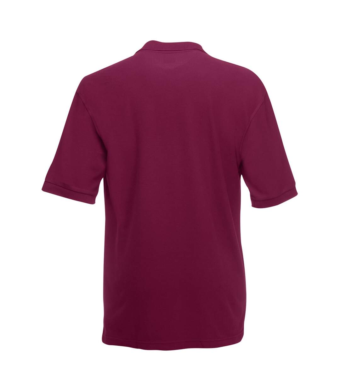 Polo manches courtes homme bordeaux Fruit of the Loom-2