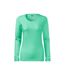 T-shirt Manches Longues Femme Vert Clair Malfini-1
