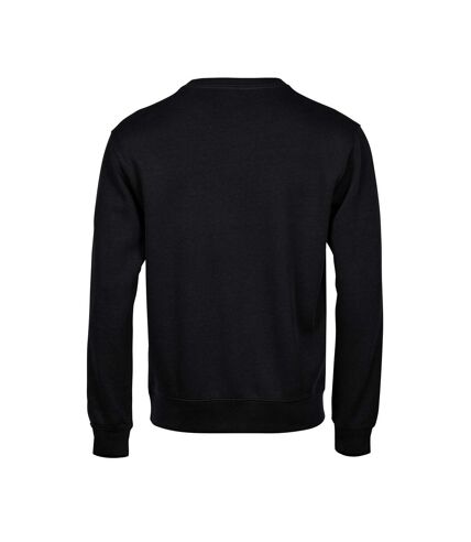 Tee Jays Mens Ribber Interlock Crew Neck Sweatshirt (Black)