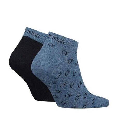 Socquettes Motif/style Logo Brodé Homme Bleu Marine Bleu Calvin Klein