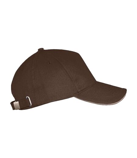 Casquette De Baseball Long Beach Chocolat SOLS