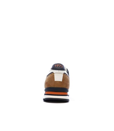 Baskets marine/marron homme pepe jeans brit mixt