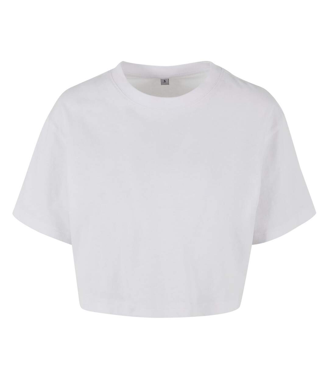 Haut Court Femme Blanc Build Your Brand-1