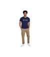 Animal Mens Classico Logo Natural T-Shirt (Navy)