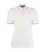 Polo St Mellion Femme Blanc Bleu Marine Kustom Kit-1