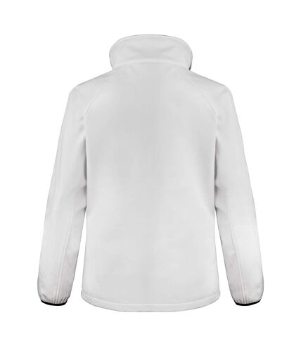 Result Womens/Ladies Core Printable Softshell Jacket (White/ Black)