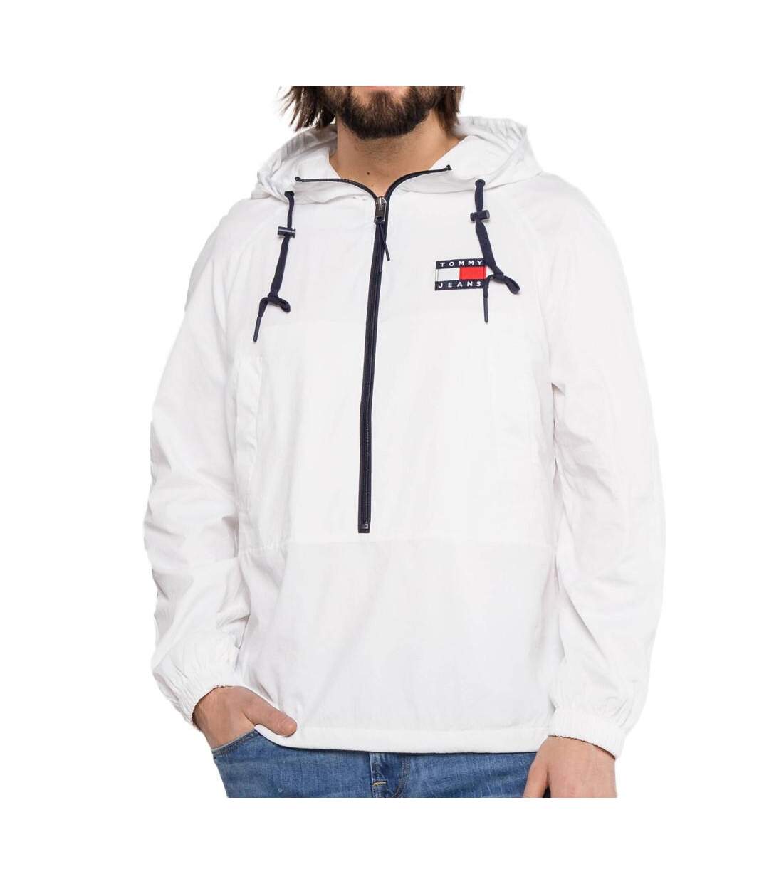 Veste Coupe-vent Blanc Homme Tommy Hilfiger Popover - L-1