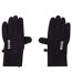 Mens Fleece Fitted Running Gloves Black Boss-1