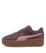 Womens/ladies Club Era Ii Suede Platform Trainers Brown Pink Puma-2