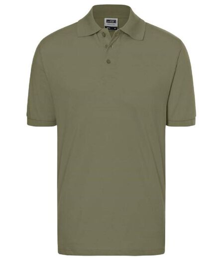 Polo manches courtes - Homme - JN070C - vert olive