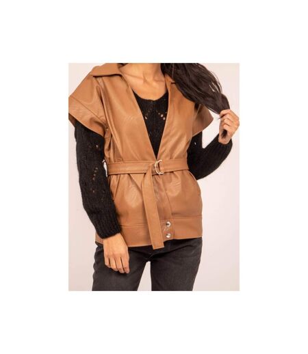 Veste sans manches similicuir URBIA - Dona X Lisa