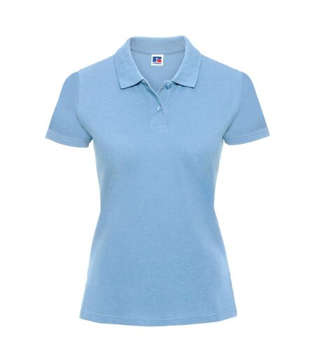 Russell Europe Womens/Ladies Classic Cotton Short Sleeve Polo Shirt (Sky)