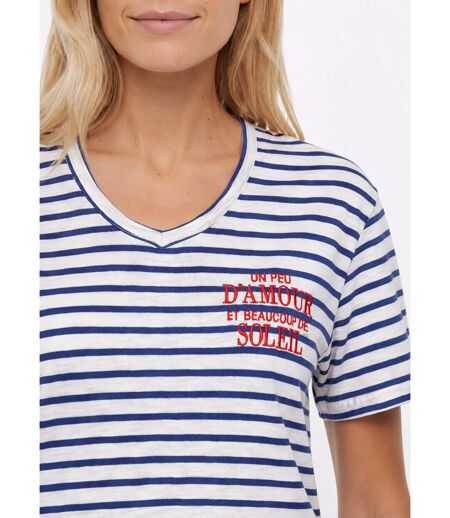 T-shirt rayé marinière Amour et Soleil