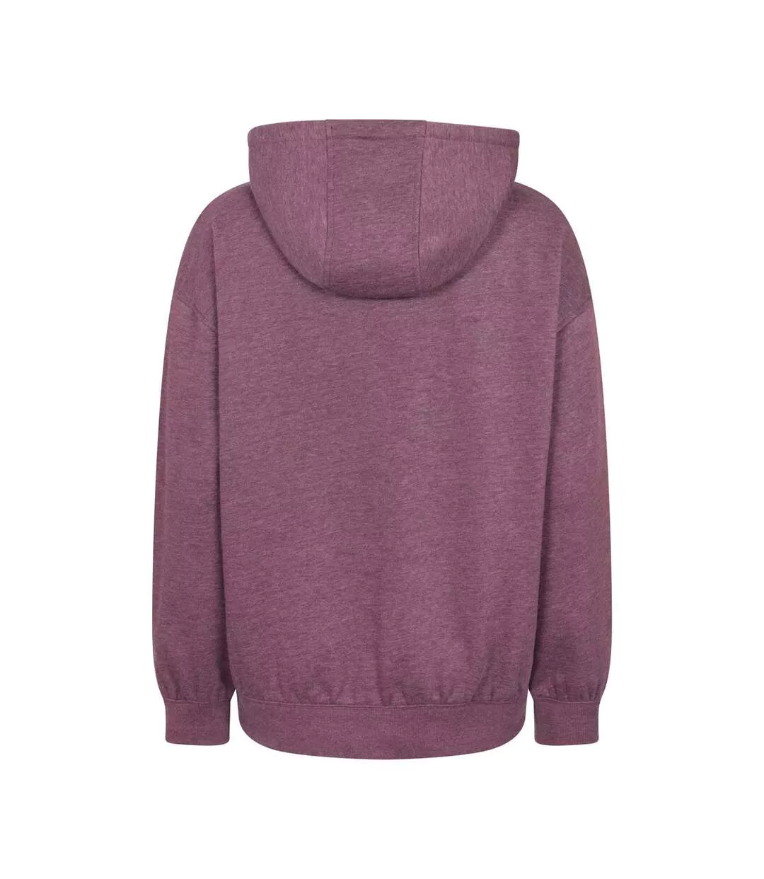 Womens/ladies Winding Trek Relaxed Fit Hoodie Burgundy Mountain Warehouse-2
