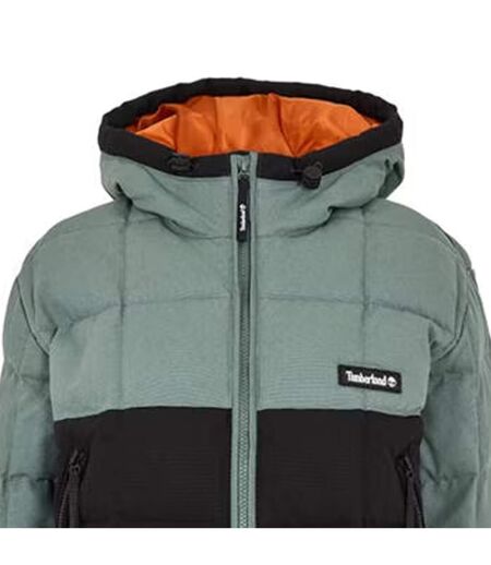 Doudoune Motif/style À Capuche Femme Vert De Gris Noir Timberland