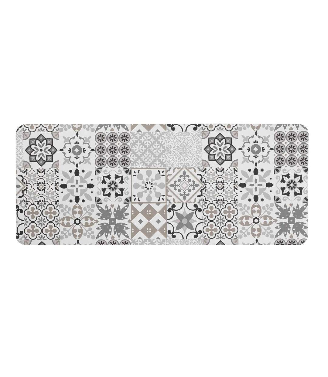 Tapis de bain ultra absorbant carreaux de ciment - 50 x 120 cm-1