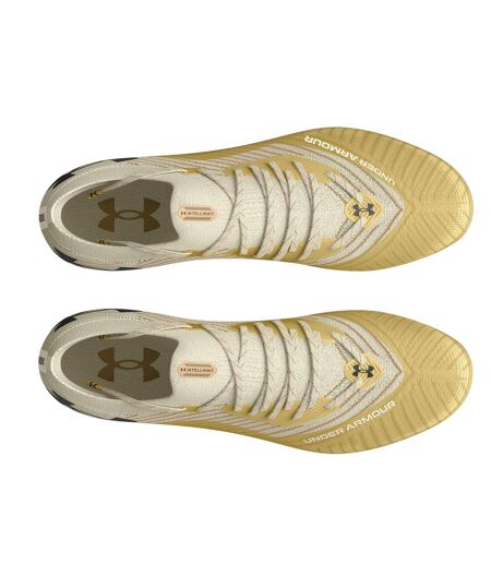Mens Shoody Elite 2.0 Round Toe Football Boots White Under Armour