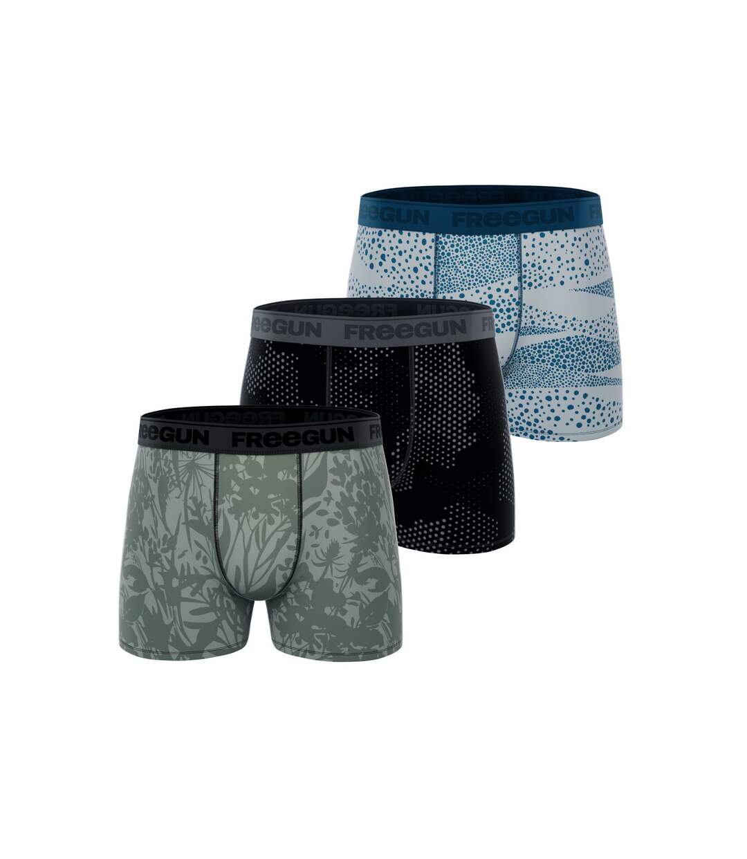 Lot de 3 boxers homme Signature Pablo Freegun