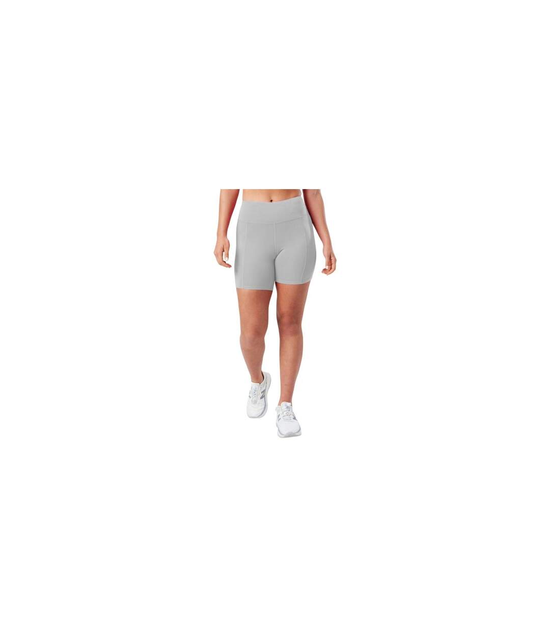 Womens/ladies Slim Shorts Grey Mist Nathan-1