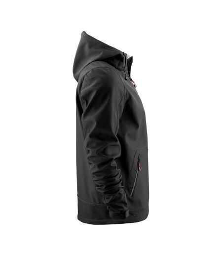 Mens Karting Soft Shell Jacket Black Printer